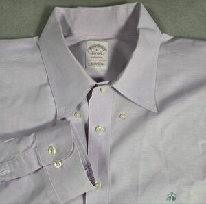 Brooks Brothers Madison Fit Men's Light Purple Dress Shirt Size XL